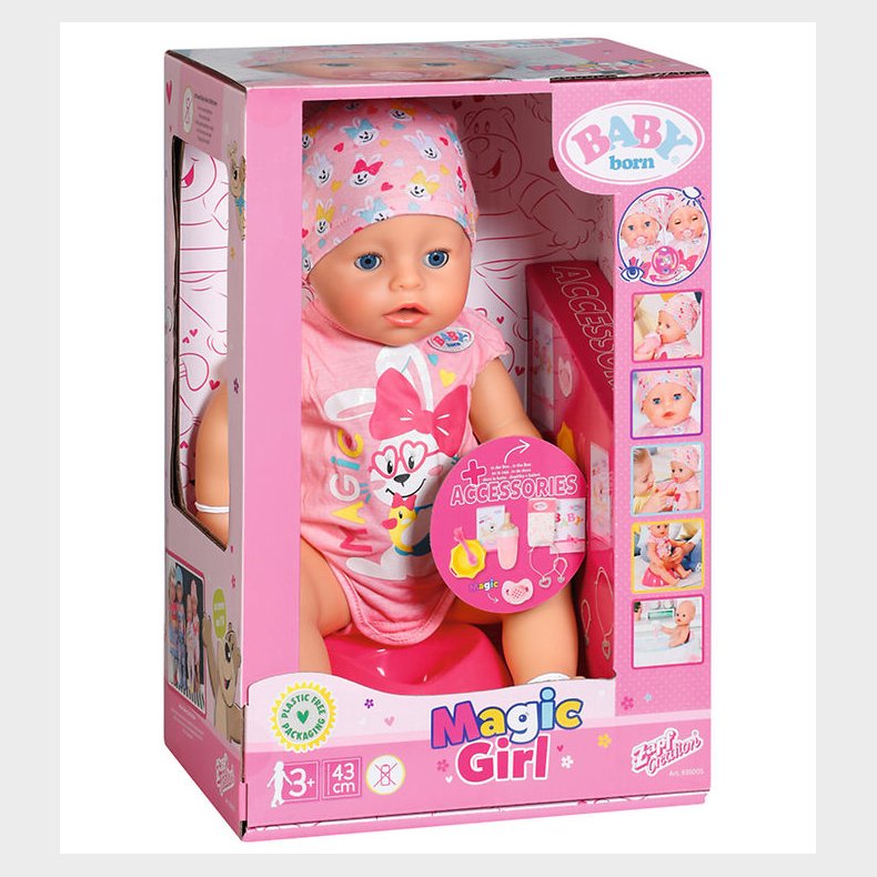 Baby Born Dukke - Magic Girl - 43 cm - 10 Funktioner