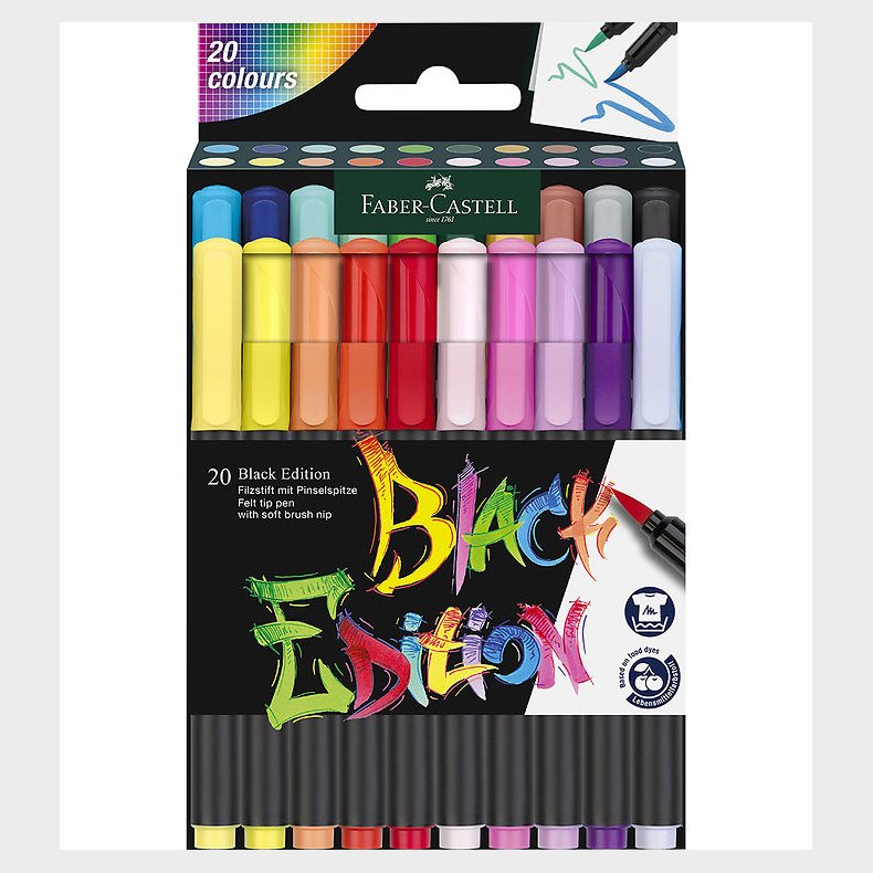 Faber-Castell Tuscher - Black Edition - 20 Stk