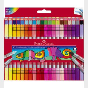 Faber-Castell Tuscher - Dobbelt Tyk/Tynd - 40 stk