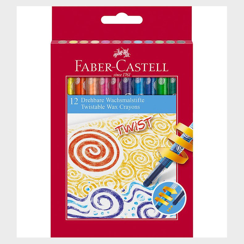 Faber-Castell Farvekridt - Twistable - 12 stk