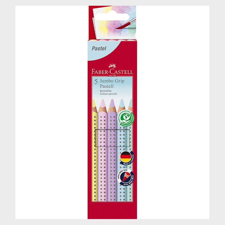 Faber-Castell Farveblyanter - Trekantet - Jumbo Grip - 5 stk. -