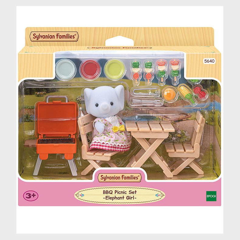 Sylvanian Families - BBQ Picnic Set - Elephant Girl - 5640