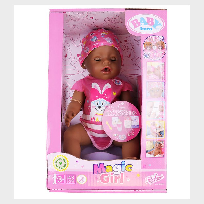 Baby Born Dukke - Magic Girl - 43 cm -10 Funktioner