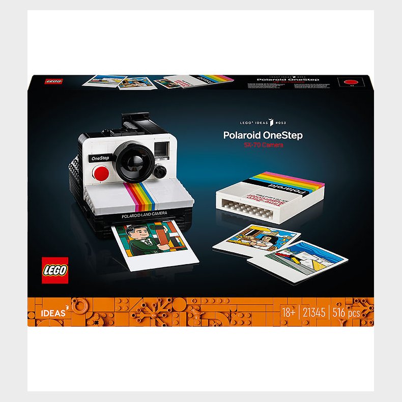LEGO Ideas - Polaroid OneStep SX-70-kamera - 21345 - 516 Dele