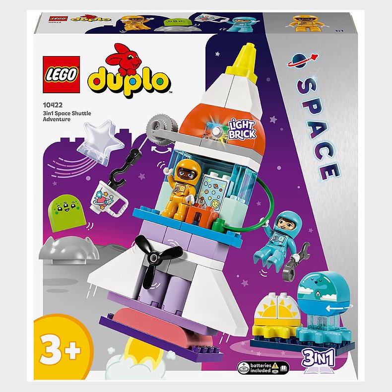 LEGO DUPLO - 3-i-1-Eventyr Med Rumfrge 10422 - 58 Dele