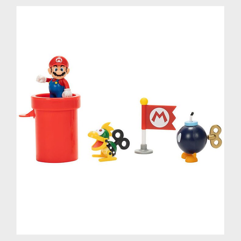 Super Mario Figurer - Airship Deck Diorama Set