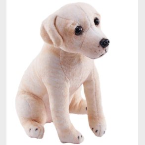 Wild Republic Bamse m. Lyd - Rescue Dogs - 12x17 - Gul Labrador