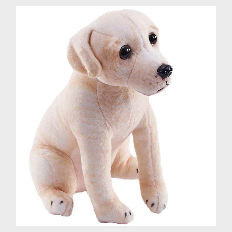 Wild Republic Bamse m. Lyd - Rescue Dogs - 12x17 - Gul Labrador