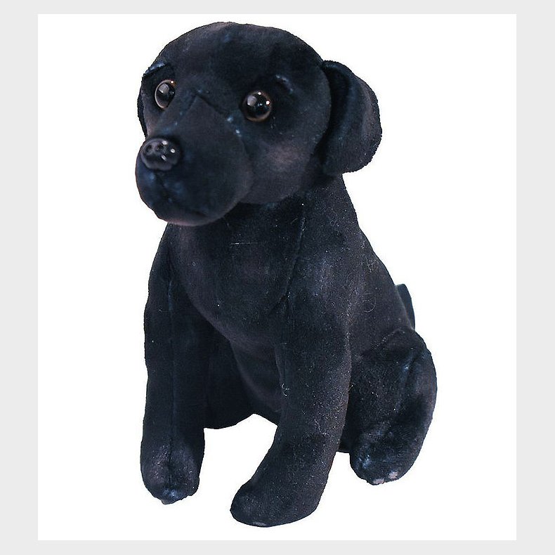 Wild Republic Bamse m. Lyd - Rescue Dogs - 12x17 - Sort Labrador