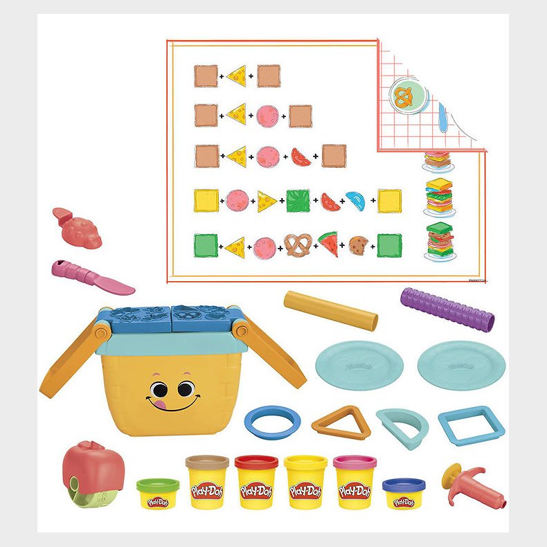 Play-Doh Modellervoks - Picnic Shapes - Starter Set