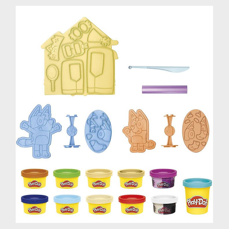 Play-Doh Modellervoks - Bluey Make 'n Mash Costumes