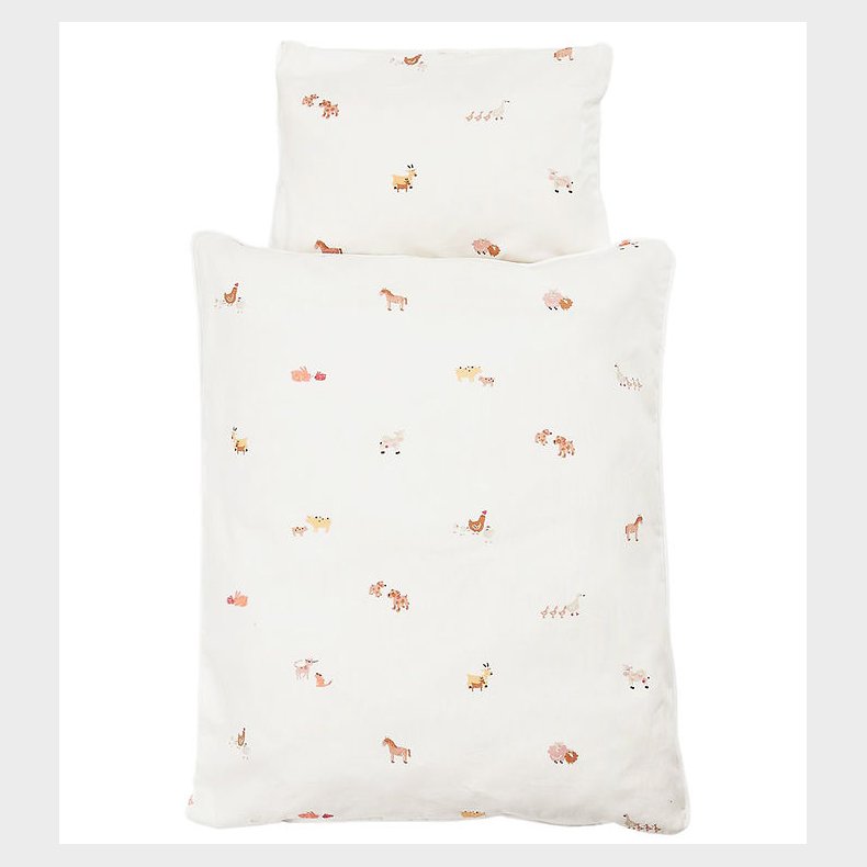 Smallstuff Dukkesengetj - Farm Living - Peach