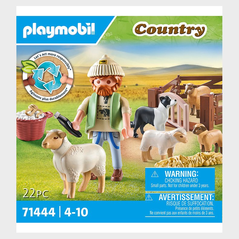 Playmobil Country - Ung Hyrde med Freflok - 71444 - 22 Dele