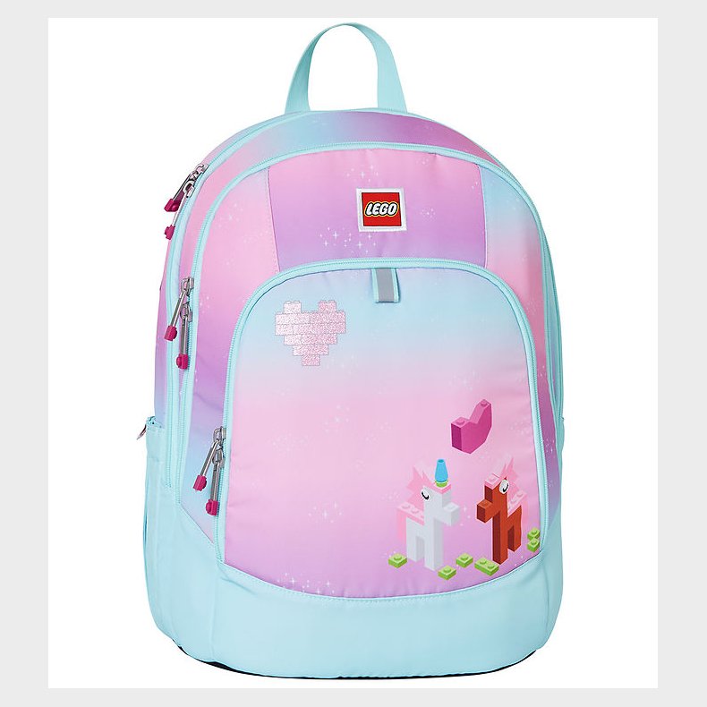 LEGO Iconic Sparkle Skoletaske - Bl/Pink