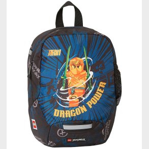 LEGO Ninjago Brnehavetaske - Sort/Bl m. Print