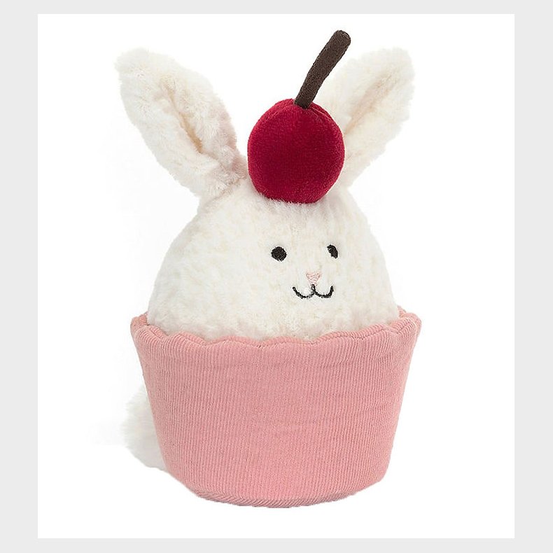 Jellycat Bamse - 14x10 cm - Dainty Dessert Bunny Cupcake