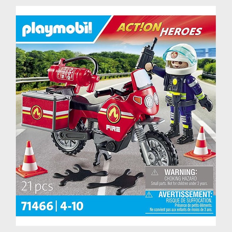 Playmobil Action Heroes - Brandbil p ulykkesstedet - 71466 - 21