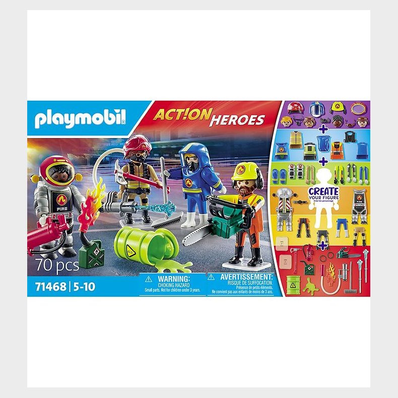 Playmobil Action Heroes - My Figures: Brandvsen - 71468 - 70 De