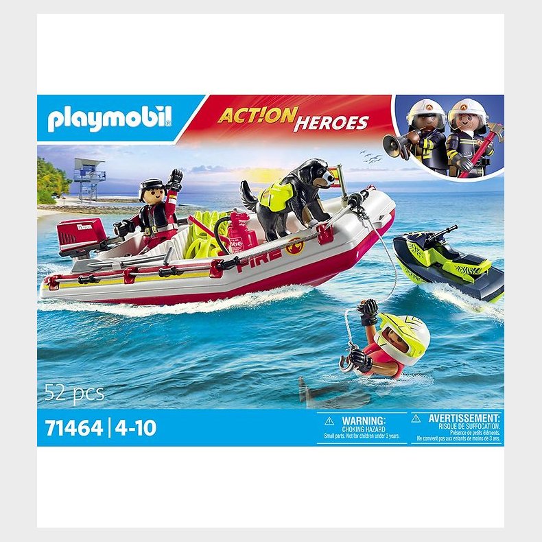 Playmobil Action Heroes - Brandbd med Vandscooter - 71464 - 52