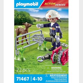 Playmobil Action Heroes - Brandmndenes Dyreredning - 71467 - 22