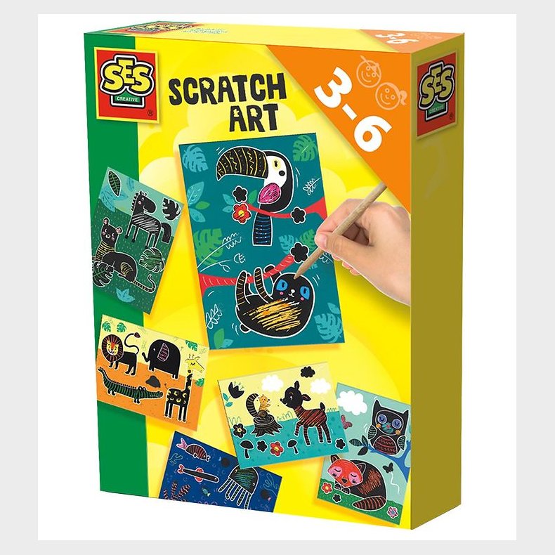 SES Creative Ridsekort - Dyrekunst