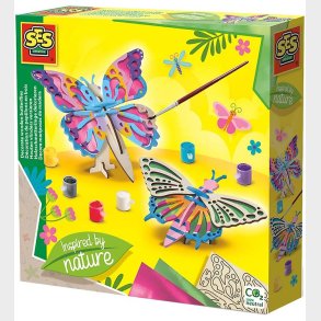 SES Creative Kreast - Dekorer Sommerfugle I Tr