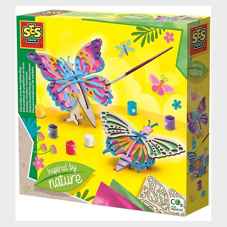 SES Creative Kreast - Dekorer Sommerfugle I Tr