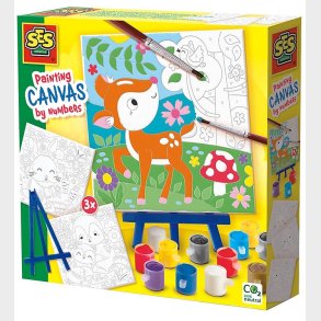 SES Creative Mal Efter Nummer - Skovens Dyr