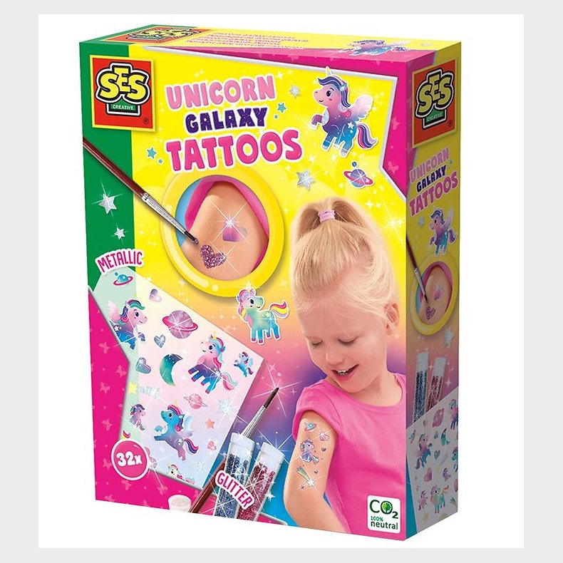 SES Creative Tatoveringer - Enhjrning Galaxy