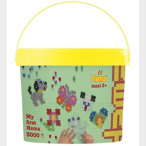 Hama Maxi Perler - 3000 stk. + 4 plader - Multifarvet