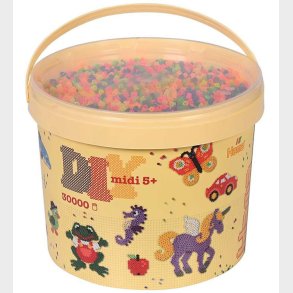 Hama Midi Perler - 30.000 stk. - 51 Neon Mix