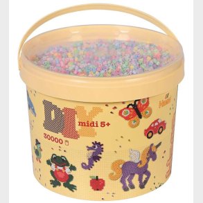 Hama Midi Perler - 30.000 stk. - 50 Pastel Mix