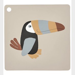 OYOY Dkkeserviet - Silikone - Toucan - Clay