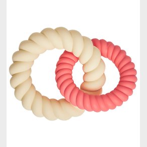 OYOY Bideringe - Silikone - Mellow - Cherry Red/Vanilla