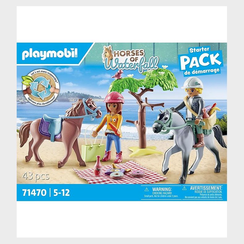 Playmobil Horses Of Waterfall - Ridetur til Stranden med Amelia