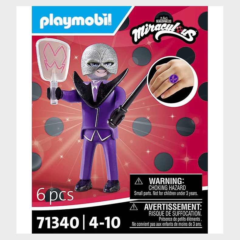 Playmobil Miraculous - Hawk Moth - 71340 - 6 Dele