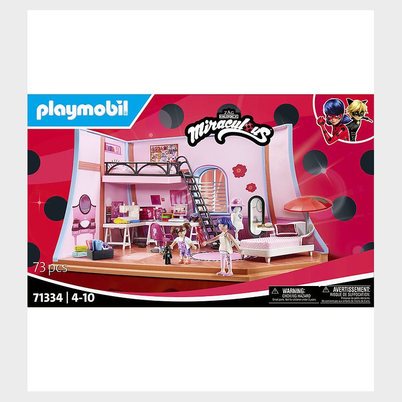 Playmobil Miraculous - Marinettes Hems - 73 Dele - 71334