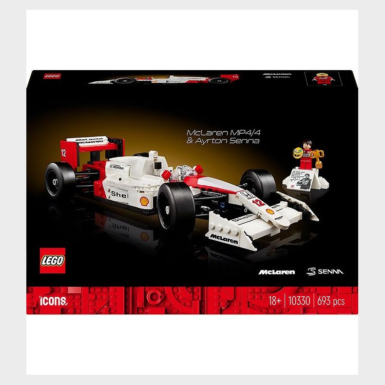 LEGO Icons - McLaren MP4/4 og Ayrton Senna 10330 - 693 Dele