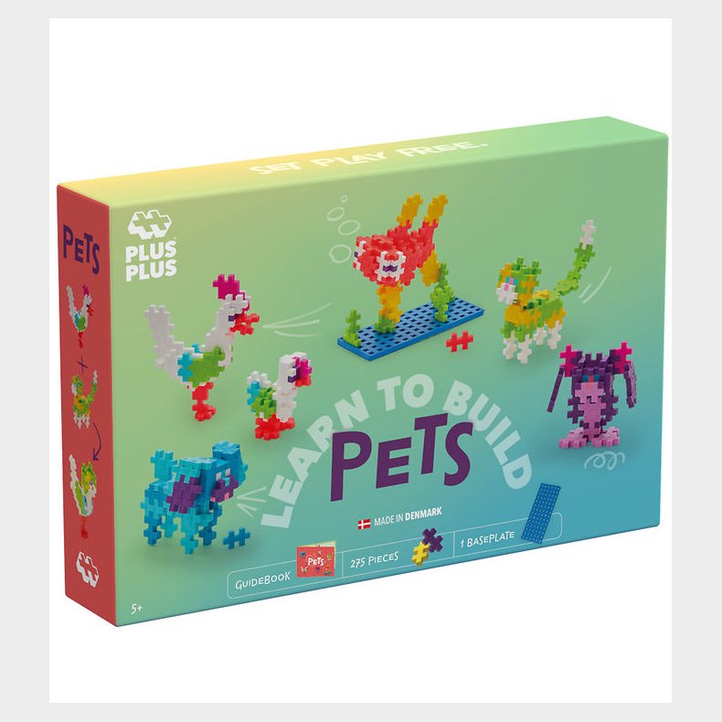 Plus-Plus Learn to Build - 275 stk. - Pet Animals