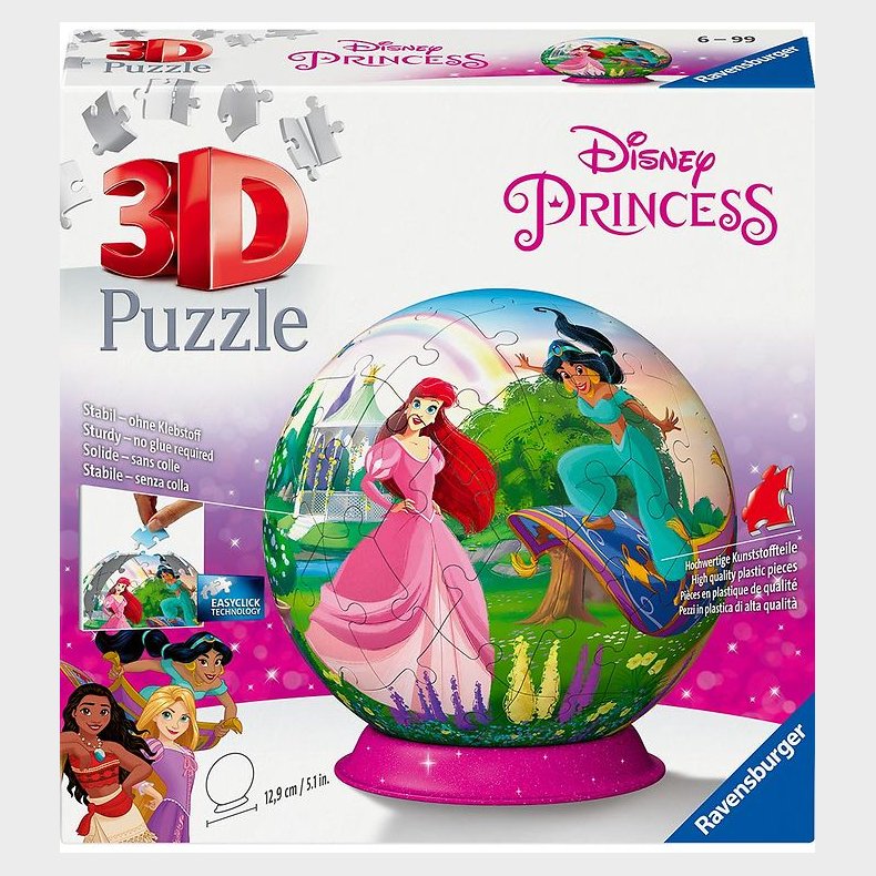 Ravensburger 3D Puslespil - 72 Brikker - Disney Princess