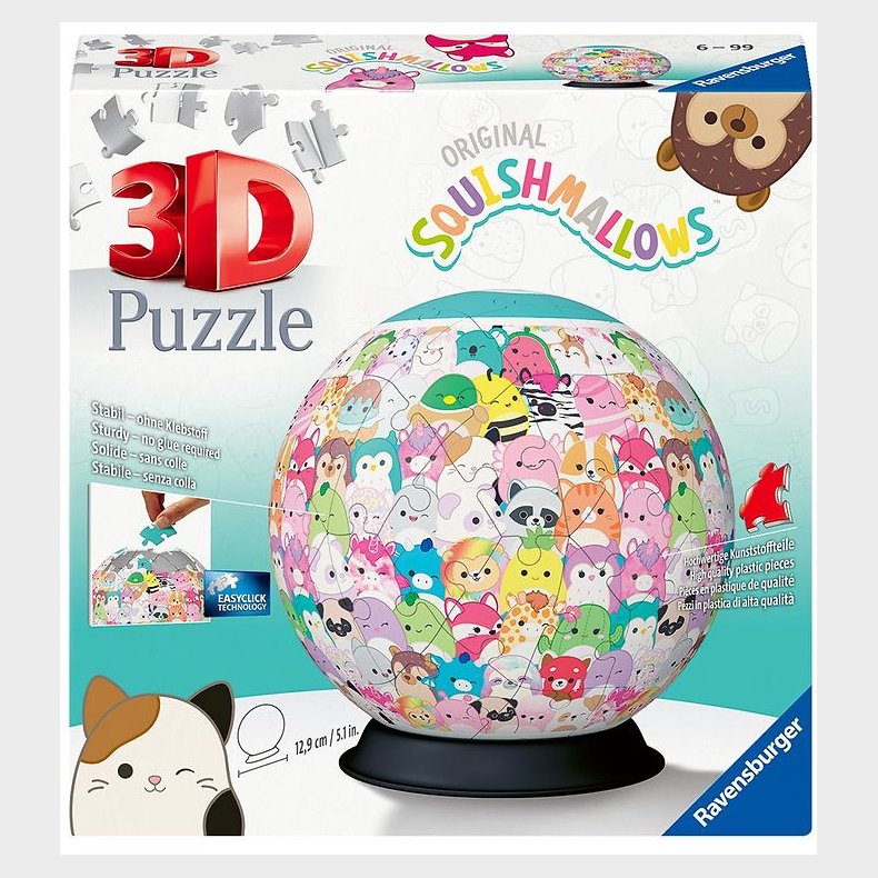 Ravensburger 3D Puslespil - 72 Brikker - Squishmallows
