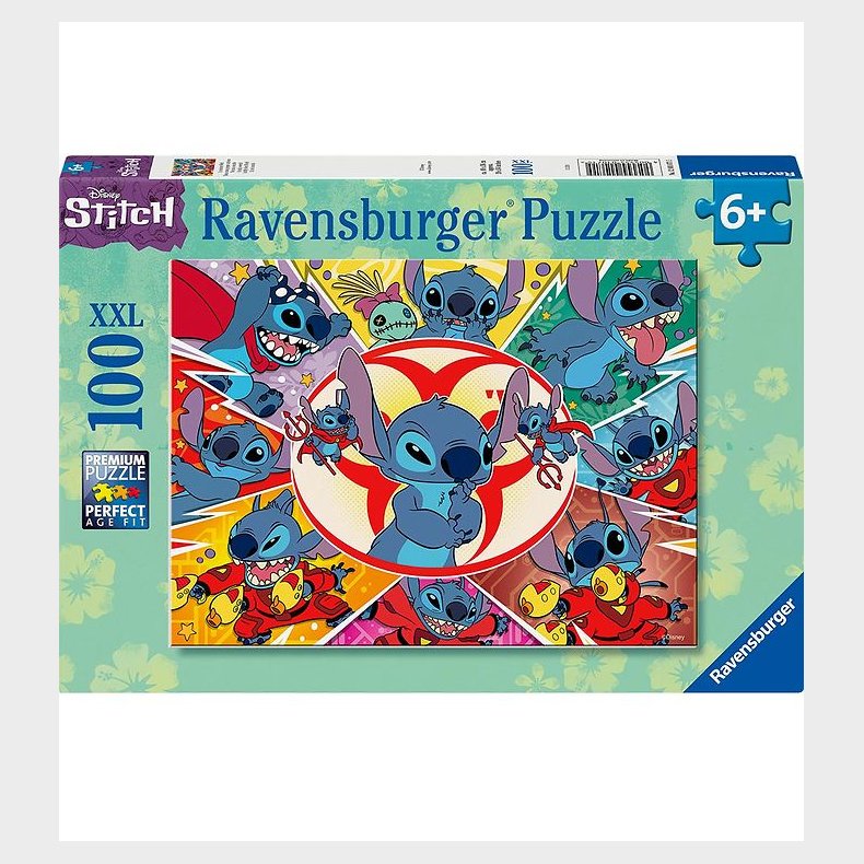 Ravensburger Puslespil - 100 Brikker - Disney Stitch