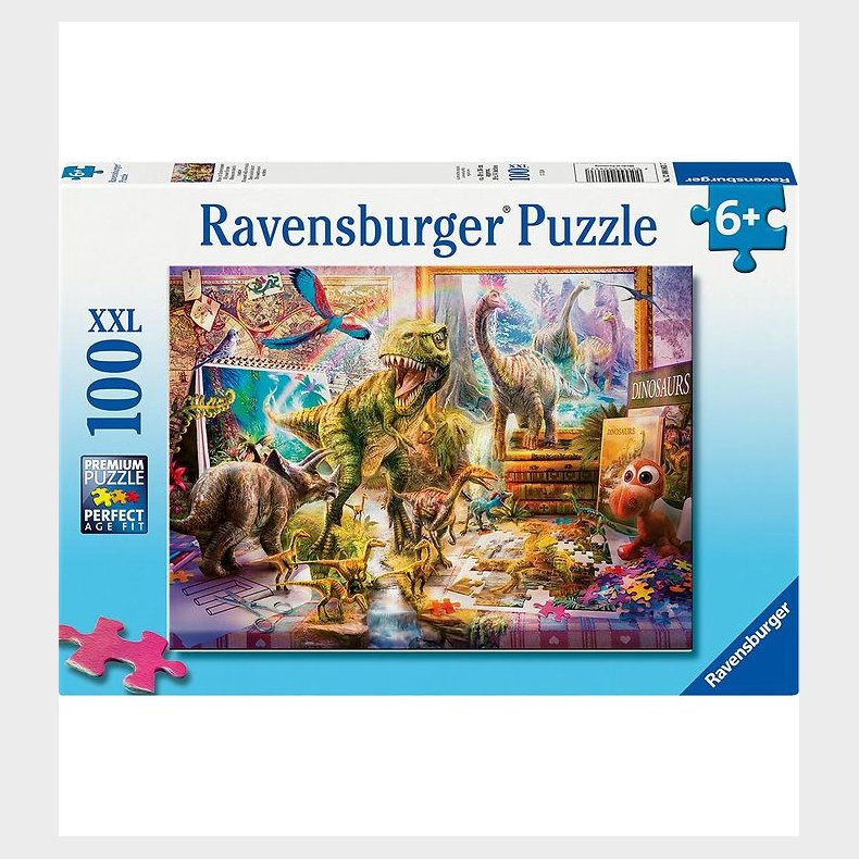 Ravensburger Puslespil - 100 Brikker - Dino Toys Come To Life