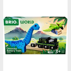 BRIO World Batteridrevet Tog Med Dinosaur m. Lyd og Lys - 5 Dele