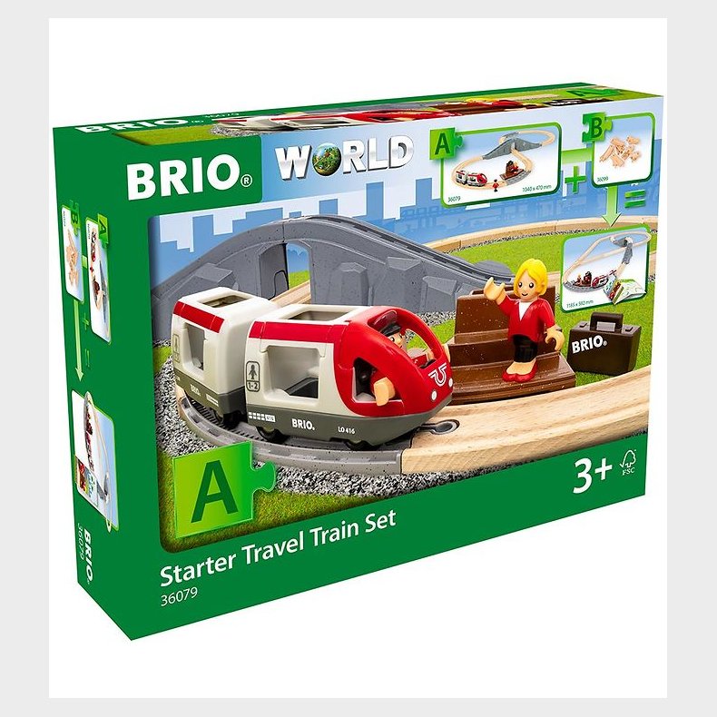 BRIO World Startst Med Passagertog - 22 Dele- 36079