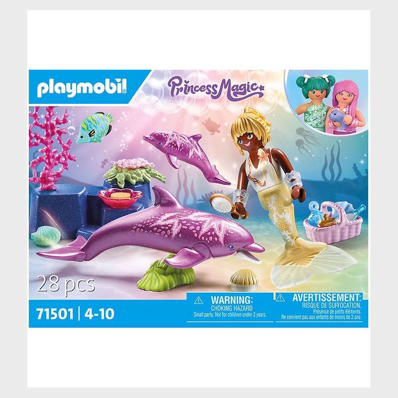 Playmobil Princess Magic - Havfrue med Delfiner - 71501 - 28 Del