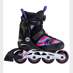 K2 Rulleskjter - Charm Boa Alu - Sort/Rose/Bl