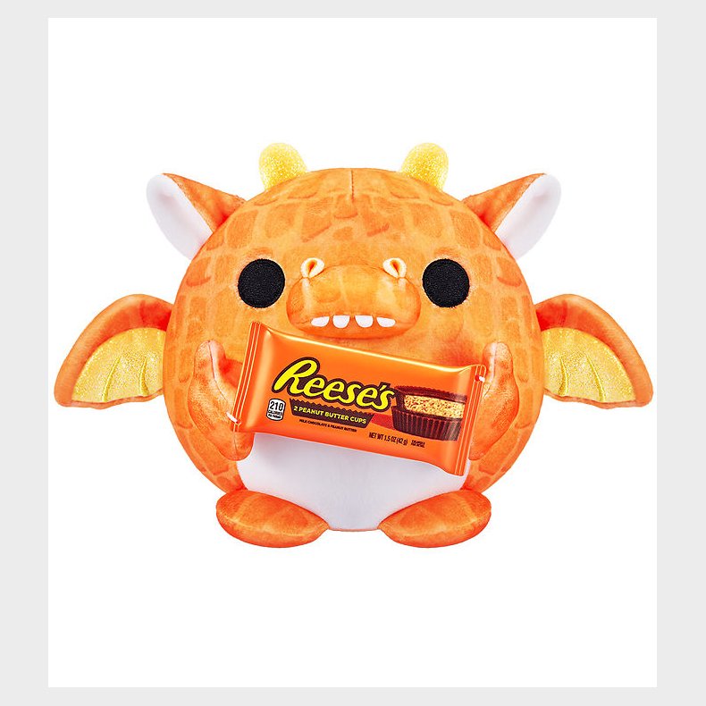 Snackles Bamse - 35 cm - Dragen Felix m. Reese's Peanut Butter C