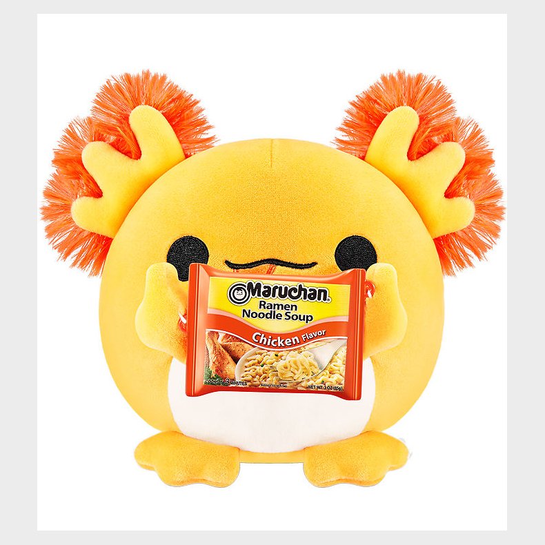 Snackles Bamse - 35 cm - Axolotlen Albie m. Maruchan Ramen Noodl
