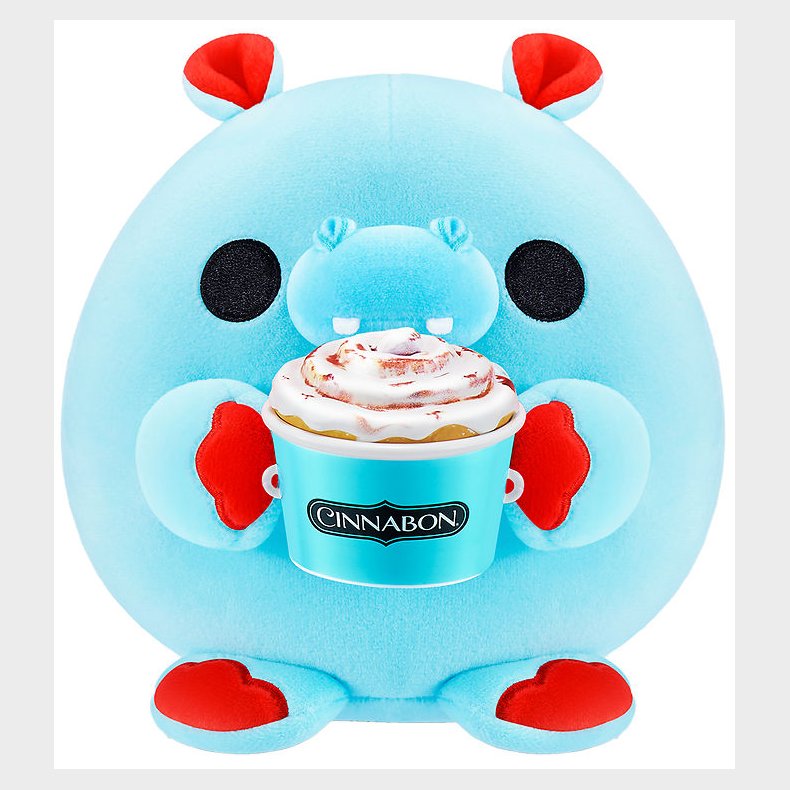 Snackles Bamse - 35 cm - Flodhesten Hugh m. Cinnabon